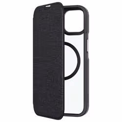 QDOS QD-MS14M33F-KCL 6.7" Étui avec portefeuille Noir, Transparent