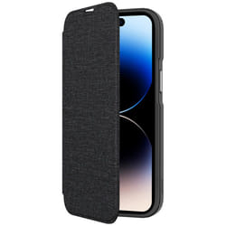 QDOS HYBRID 6.7" Étui avec portefeuille Noir