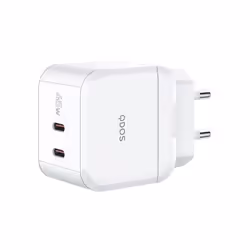 QDOS PowerCube 45W Ordinateur portable, Smartphone, Tablette Blanc Secteur Charge rapide Intérieure
