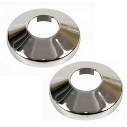 Wirquin - 2pcs 2x Chrome pvc Radiateur 28mm Couvre Tuyau Collier Rose Trou Caché
