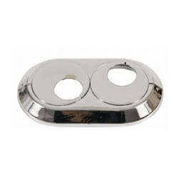 Wirquin - Double 20mm pvc Chrome Radiateur Plastique Eau Couvre Tuyau Collier