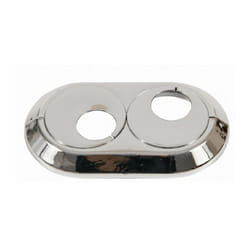 Wirquin - Double 28mm pvc Chrome Radiateur Plastique Eau Couvre Tuyau Collier
