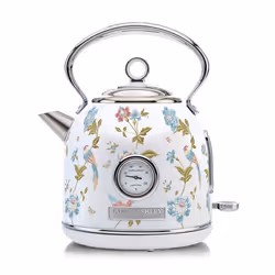 Bouilloire électrique - Laura Ashley - Elveden Blanc - 17L - Ébullition rapide - Inox