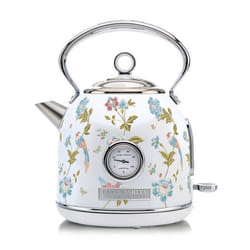 Bouilloire électrique - Laura Ashley - Elveden Blanc - 17L - Ébullition rapide - Inox