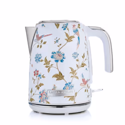 Bouilloire électrique sans fil - Laura Ashley - Elveden Blanc - 1.5L - 2200W - filtre anti-calcaire