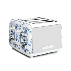 Grille-pain 4 tranches - Laura Ashley - China Rose - Acier inoxydable - 7 niveaux - Auto-centrant
