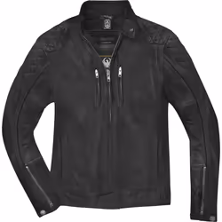 Merlin Stockton Veste en cuir de moto, noir, taille 2XL pour Hommes