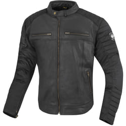 Merlin Ridge Veste en cuir de moto, noir, taille S pour Hommes