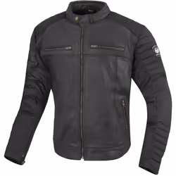 Merlin Ridge Veste en cuir de moto, noir, taille S pour Hommes