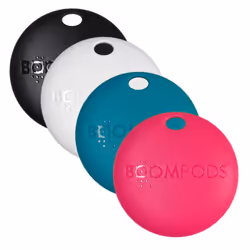 Boompods Boomtag, Article, Recherche, Noir, Bleu, Rose, Blanc, Résistant à l’eau, IPX5, Find My