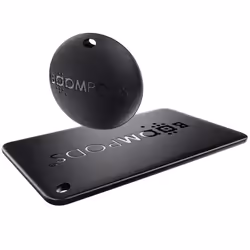 Boompods Boomtag & Boomcard Pack, Article, Recherche, Noir, Imperméable, Plastique recyclé, IPX7