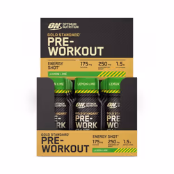 Optimum Nutrition - Pre-workout en shot - Gold Standard Pre-Workout Shot - Lemon Lime Pack de 12