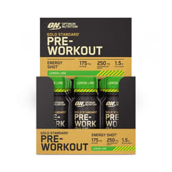 Optimum Nutrition - Pre-workout en shot - Gold Standard Pre-Workout Shot - Lemon Lime Pack de 12