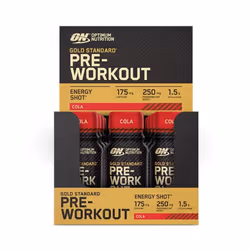 Optimum Nutrition - Pre-workout en shot - Gold Standard Pre-Workout Shot - Cola Pack de 12