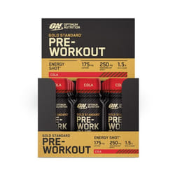 Optimum Nutrition - Pre-workout en shot - Gold Standard Pre-Workout Shot - Cola Pack de 12
