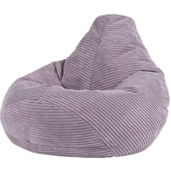 Icon - Pouf Fauteuil Velours Côtelé pour Enfants Dalton, Pouf de Chambre, Lavande Violet, oeko-tex