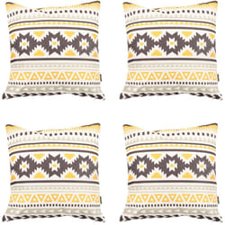 icon Coussins d'assise, Lot de 4, 43cm x 43cm, Coussins de Siège, Coussins d’intérieur et d’extérieur, Jaune