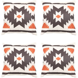 Icon - Coussins d'assise, Lot de 4, 43cm x 43cm, Coussins de Siège, Coussins d'intérieur et d'extérieur, Terre Cuite Orange