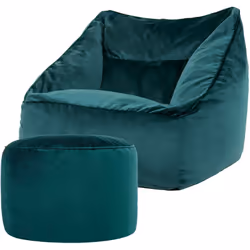 Découvrez le mariage du luxe et du confort avec notre ensemble pouf fauteuil et repose-pieds rond Natalia. Profitez d'un conf ...