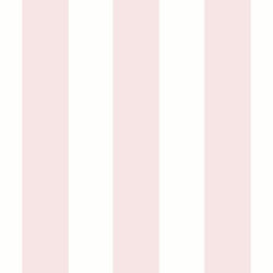 Papier peint - MURIVA - Sassy B Taquin à rayures - Rose - 1005m x 53cm - Papier