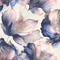 Papier peint floral - MURIVA - Elysian - 1005 m x 53 cm - Lavable - Résistance à la lumière satisfaisante