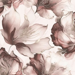 Papier peint - MURIVA - Élyséen - Floral - Rose - 1005 m x 53 cm - Lavable