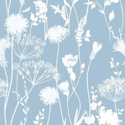 Papier Peint - MURIVA - Catherine Lansfield - Floral Reine des prés - 10 m x 53 cm - Lavable