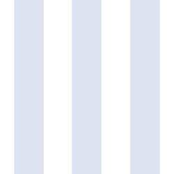 Papier peint - MURIVA - Sassy B Taquin - Rayures Bleu - 1005 m x 53 cm - Lavable