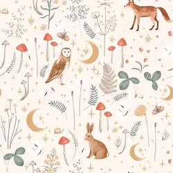 Papier peint - MURIVA - Crépuscule enchanté - 1005 m x 53 cm - Motif animaux - Lavable