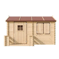 Maison en bois pour enfants - Timbela M503 - Extérieur - 175x235xH151cm