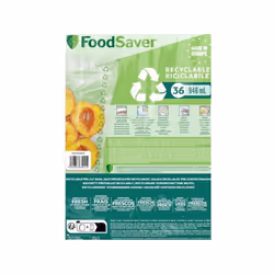 Foodsaver - 36 sacs recyclable (0.94L)