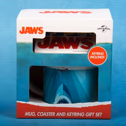 Fizz Creations JAWS Mug, Coaster & Keyring Set Tasse Bleu Universel 1 pièce(s)