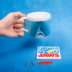 Fizz Creations JAWS Mug, Coaster & Keyring Set Tasse Bleu Universel 1 pièce(s)