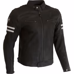 Merlin Hixon II D3O Veste en cuir de moto, noir, taille S pour Hommes