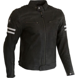Merlin Hixon II D3O Veste en cuir de moto, noir, taille S pour Hommes