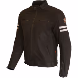 Merlin Hixon II D3O Veste en cuir de moto, brun, taille 2XL pour Hommes
