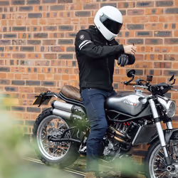 Merlin Hixon II D3O Veste en cuir de moto, brun, taille 2XL pour Hommes