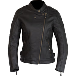 Merlin Bristol D3O Cafe Veste en cuir de moto pour dames, noir, taille S pour Hommes