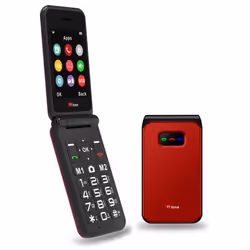 TTfone TT760 4G Mobile à gros boutons pour personnes âgées avec bouton dassistance durgence (Rouge avec câble USB)