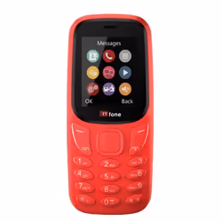 TTfone TT170 Téléphone Mobile Débloqué à Fonctions Simples avec Écran de 18 Pouces (Red)