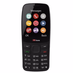 TTfone TT175 Téléphone Portable Débloqué Double SIM avec Écran de 24 Pouces - Appareil Photo Lampe Torche Menu Simple