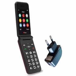TTfone TT760 4G Mobile de base à gros boutons pour personnes âgées avec bouton dassistance durgence (Rouge avec Chargeur)