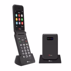 TTfone TT760 Big Button 4G Mobile pour personnes âgées avec bouton dassistance durgence (Noir avec Station de Chargement)