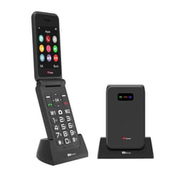 TTfone TT760 Big Button 4G Mobile pour personnes âgées avec bouton dassistance durgence (Noir avec Station de Chargement)