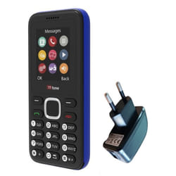 TTfone TT150 - Téléphone Portable Basique Débloqué Double SIM (Bleu)