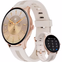 HUAKUA Montre Connectée Homme Repondre Appel Smartwatch Ronde 138 Pouces Podometre Cardiofréquencemètre Oxymetre Montre Sport ...