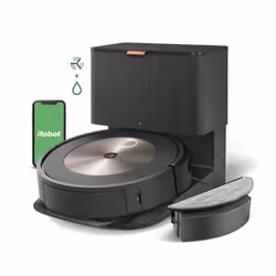 iRobot Roomba Combo j5+, Sac à poussière, Noir, Rond, AeroForce, Android, iOS, Lithium-Ion (Li-Ion)