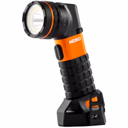 NEBO NEB-SPT-1005-G, Lampe torche, Noir, Orange, Aluminium, Caoutchouc, Boutons, Chargement, Énergie, 2 m