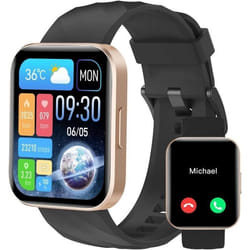 RUIMEN Montre Connectée Homme Femme Smartwatch Appel Bluetooth Montre Sport Podometre Cardiofrequencemetre Oxymetre Multisport po