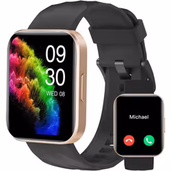 RUIMEN Montre Connectée Homme Smartwatch avec Appel Bluetooth Montre Sport Waterproof avec Podometre Cardiofrequencemetre Oxy ...
